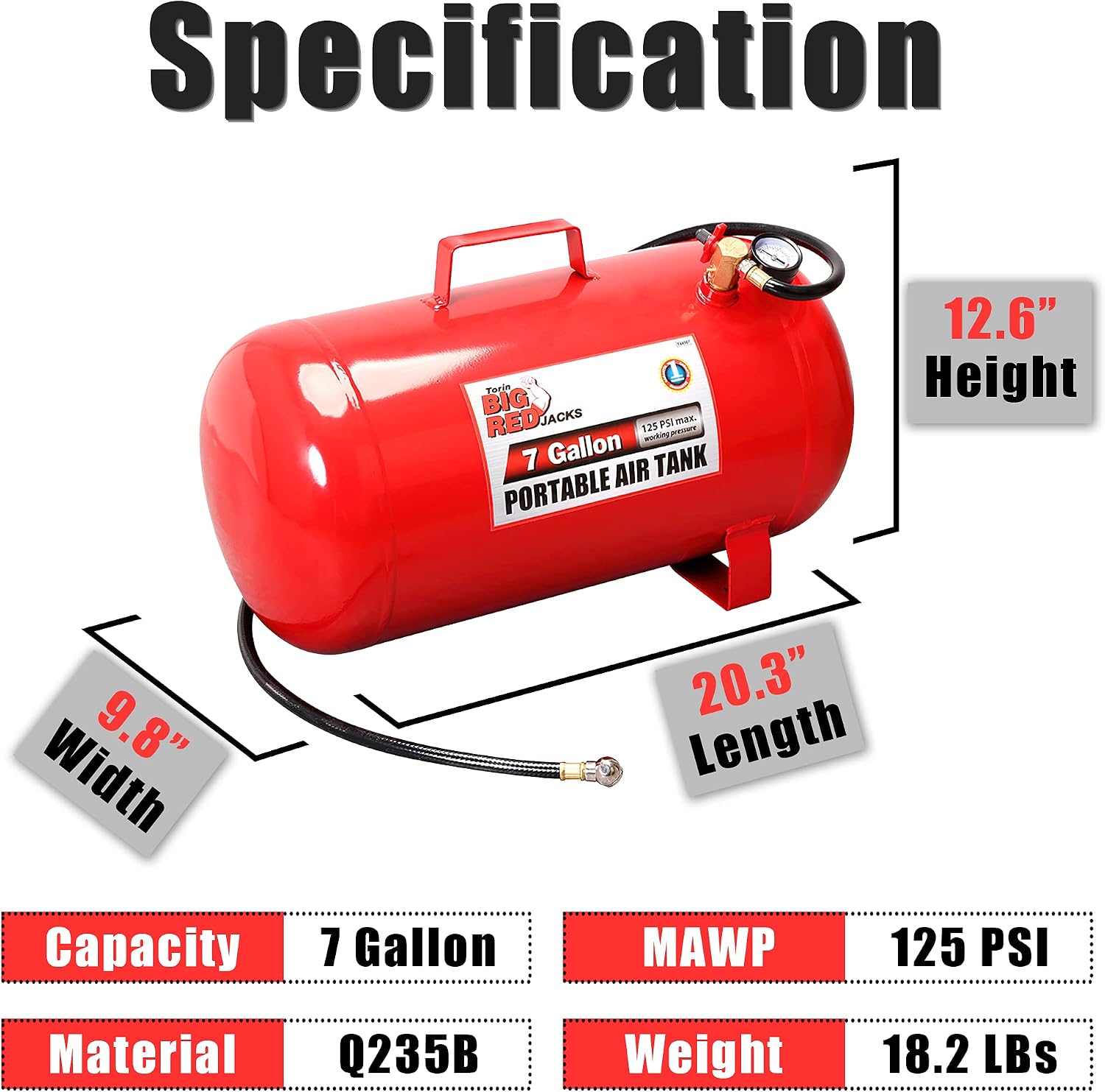 Big Red - Brandclub - BIG RED T88007 Torin Portable Horizontal Air